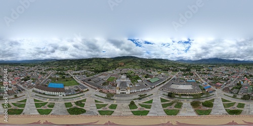 Sibundoy Panorámica parque principal