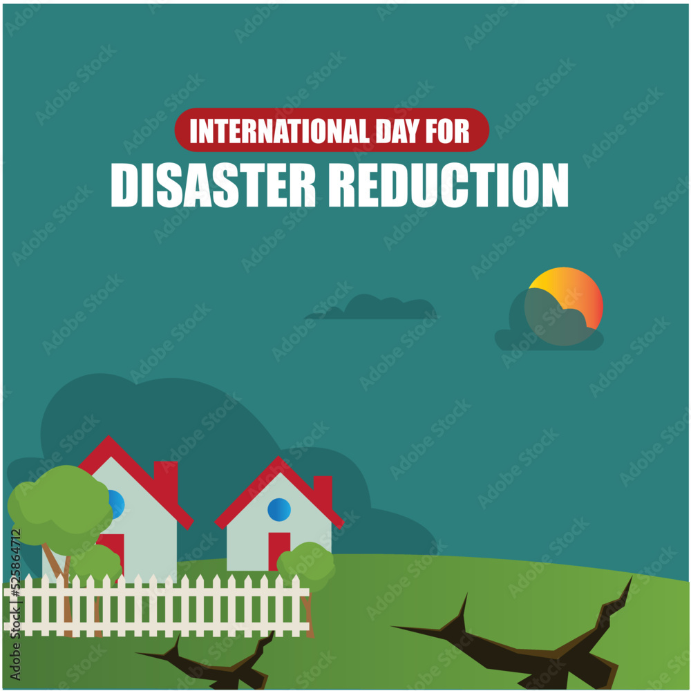 International Day for Disaster Reduction Vector. Simple and Elegant Design