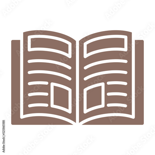 Magazine Multicolor Glyph Icon