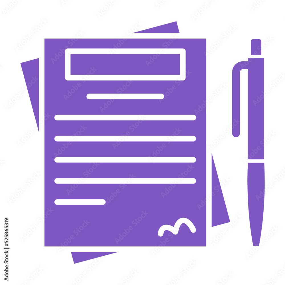 Agreement Multicolor Glyph Icon Agreement Multicolor Glyph Icon