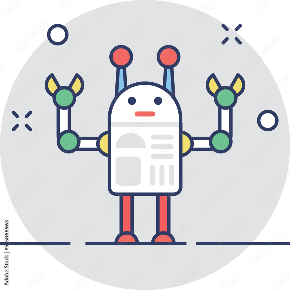 Fototapeta premium Android Vector Icon