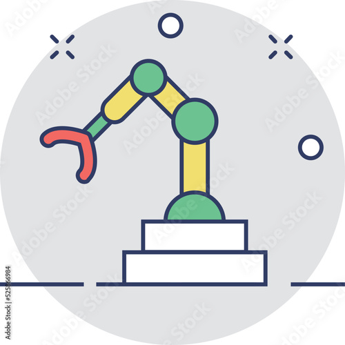 Industrial Arm Vector Icon