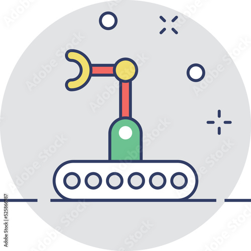 Bulldozer Vector Icon