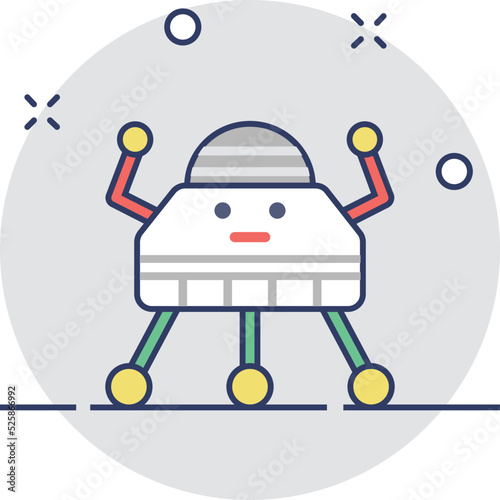 Game Robot Vector Icon