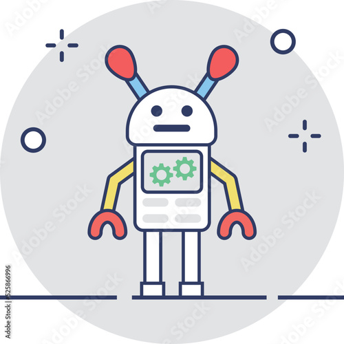 Cyborg Vector Icon