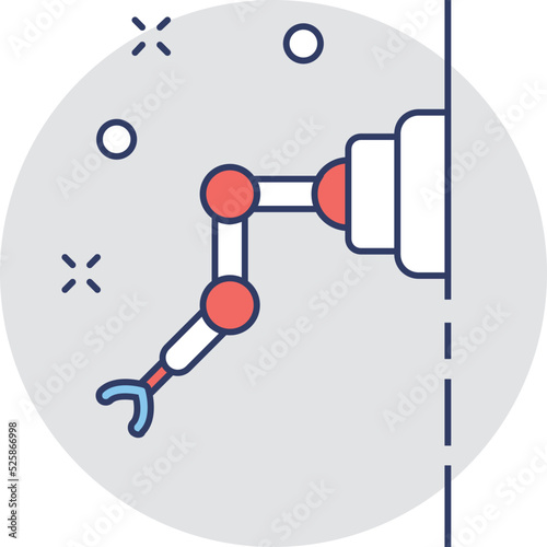 Industrial Arm Vector Icon