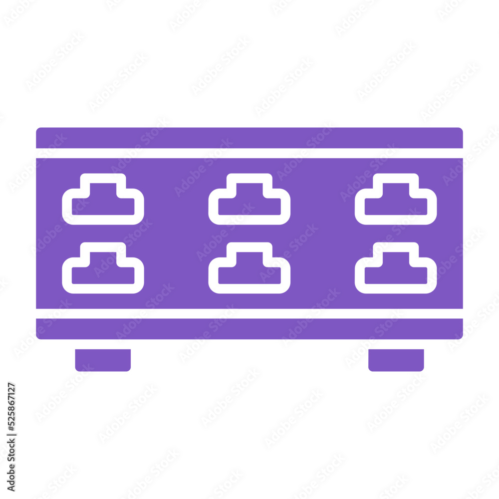 Server Control Multicolor Glyph Icon Server Control Multicolor Glyph Icon