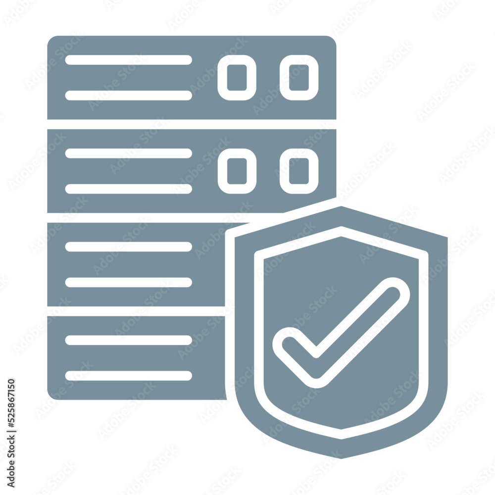 Data Protection Multicolor Glyph Icon Data Protection Multicolor Glyph Icon