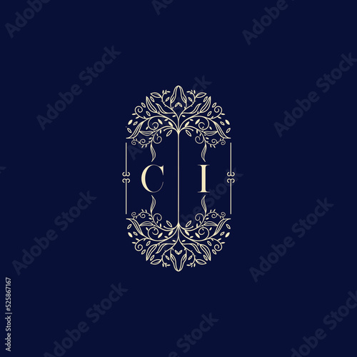 CI organic wedding initial logo design which is good for branding