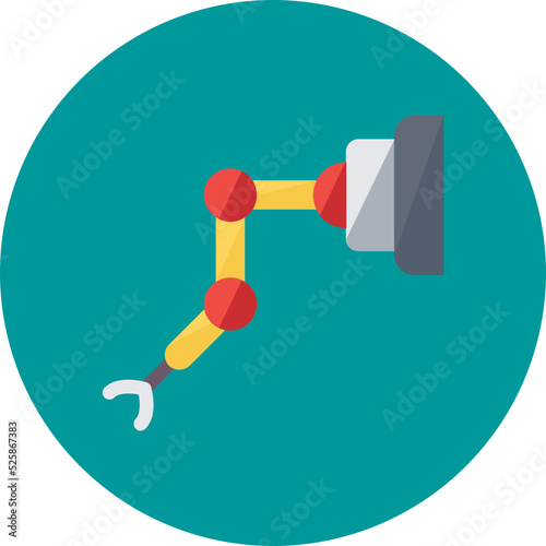 Industrial Arm Vector Icon