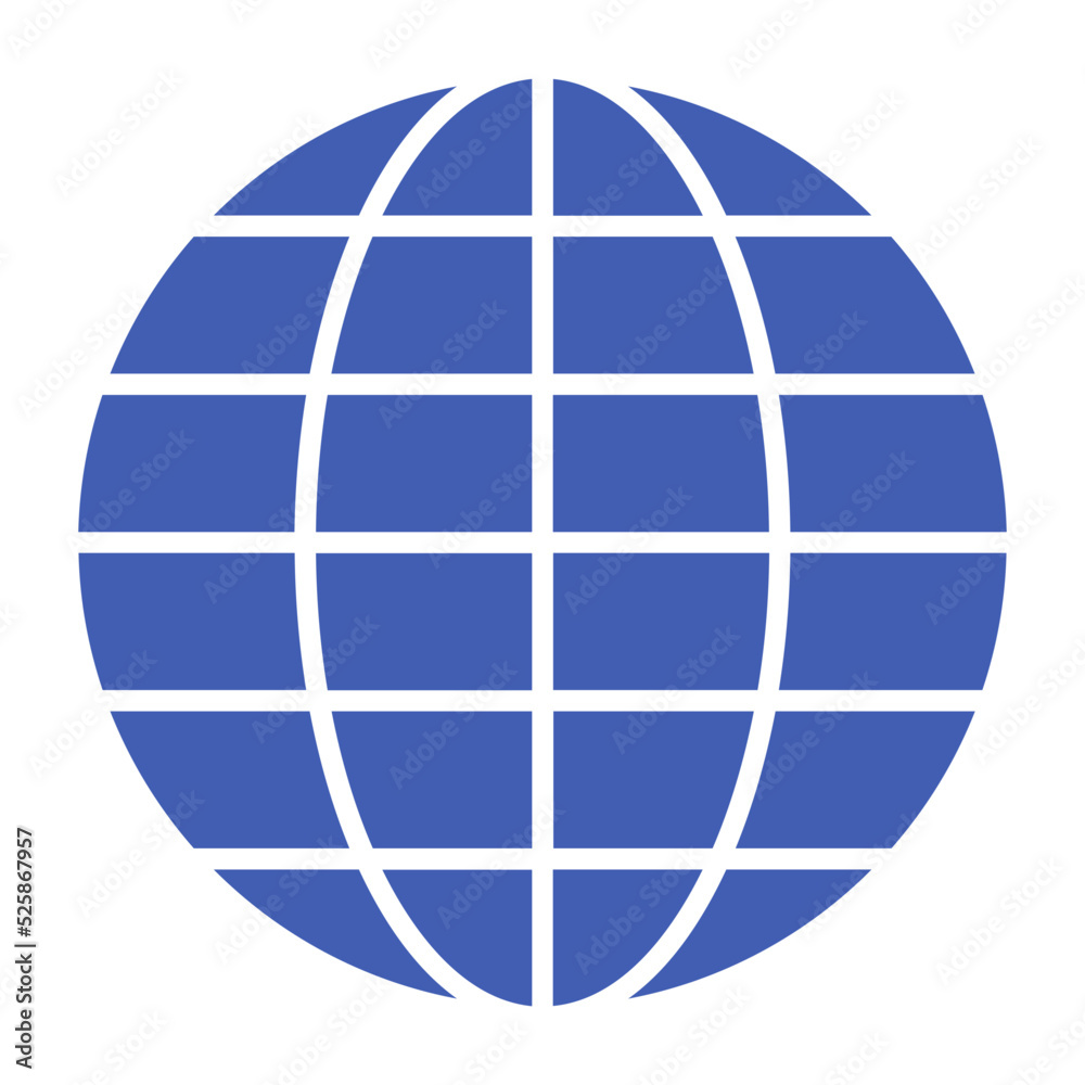 Globe Multicolor Glyph Icon Globe Multicolor Glyph Icon