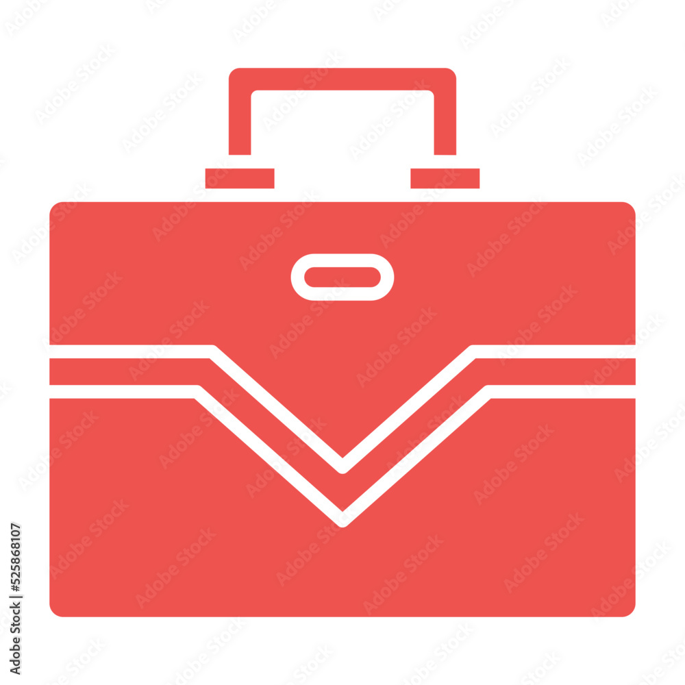 Briefcase Multicolor Glyph Icon Briefcase Multicolor Glyph Icon