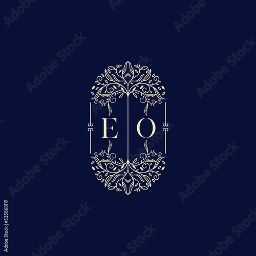 EO organic wedding initial logo design which is good for branding