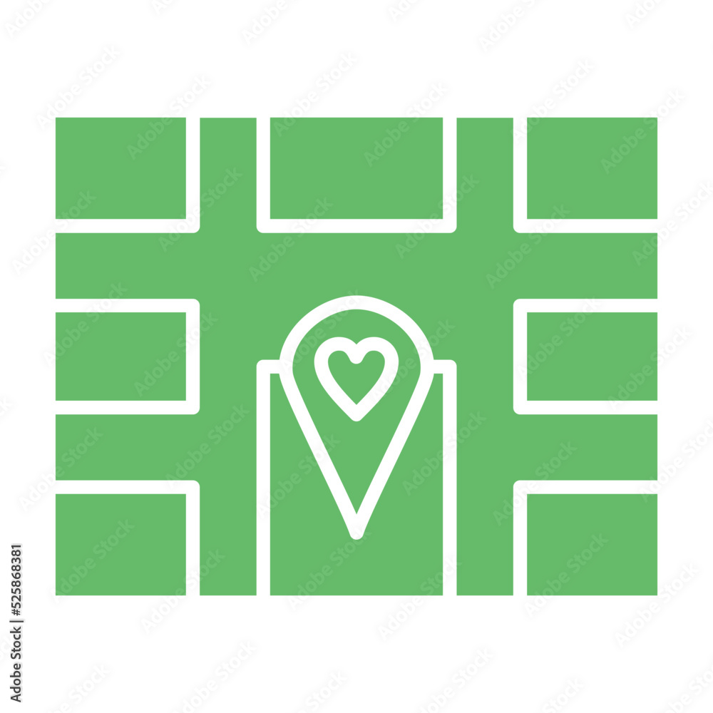 Wedding Location Multicolor Glyph Icon Wedding Location Multicolor Glyph Icon