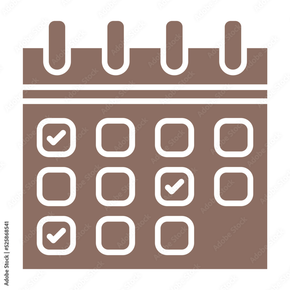 Calendar Multicolor Glyph Icon Calendar Multicolor Glyph Icon