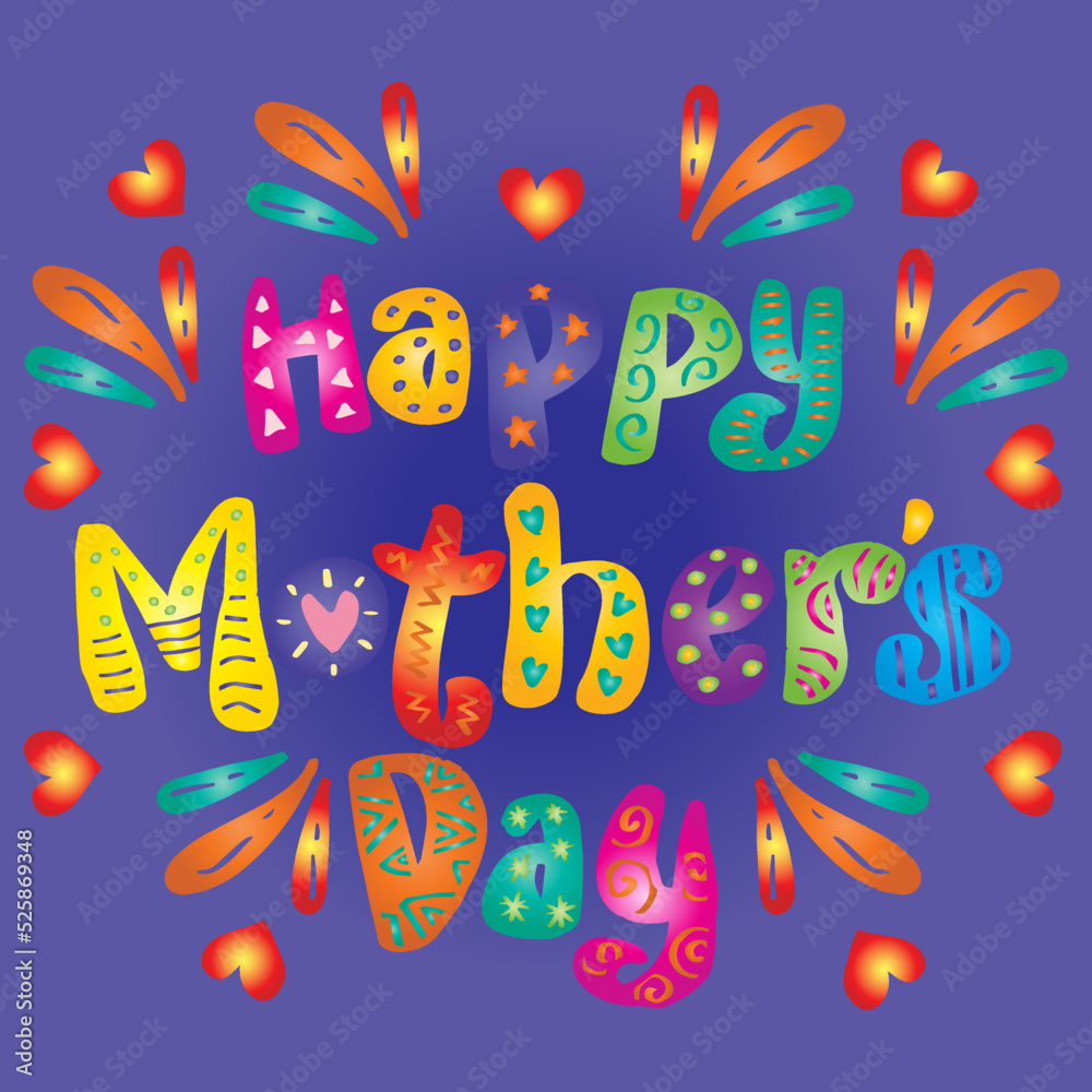 Happy mother day hand lettering decorative. Greeting card concept. Happy mother day hand lettering decorative. Greeting card concept.