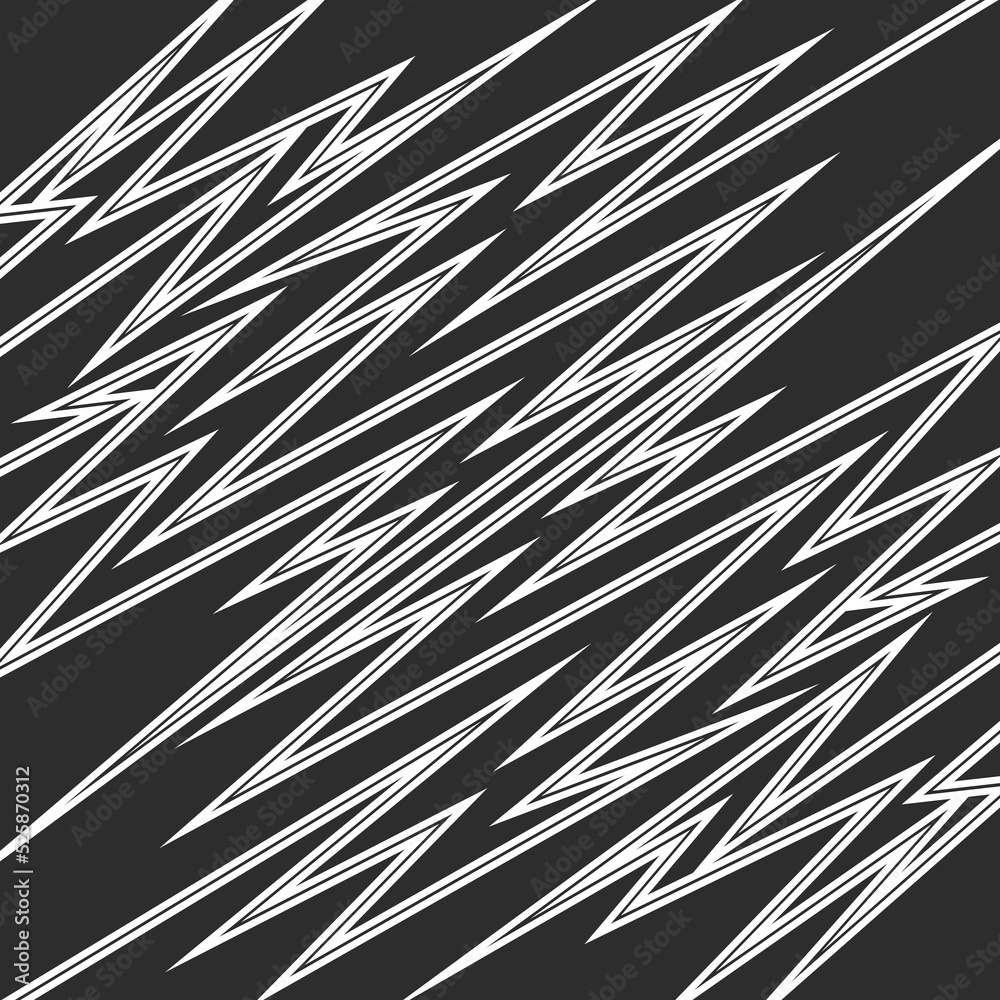 Obraz premium Abstract background with reflective sharp and zigzag pattern
