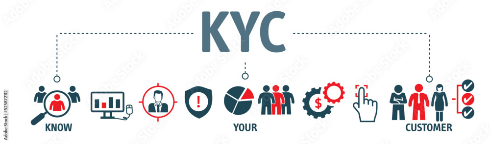 KYC - know your customer Vector Illustration concept. KYC - know your customer Vector Illustration concept.