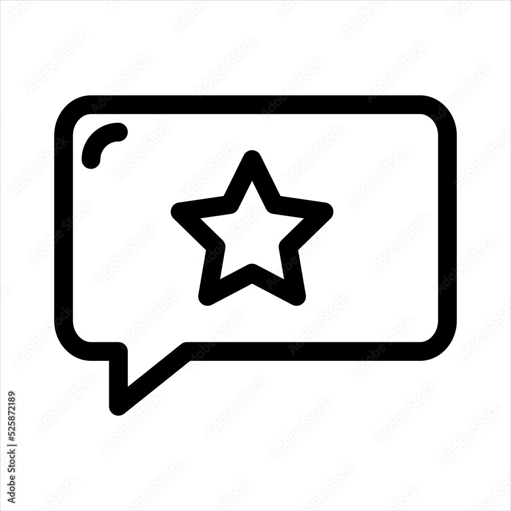 Vector Icons Chat Star Lineal Style. Pixel Perfect and Editable Stroke. Vector Icons Chat Star Lineal Style. Pixel Perfect and Editable Stroke.