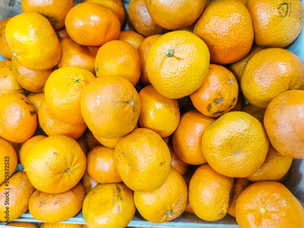 texture of oranges on market showcase. artistic blur, selective focus texture of oranges on market showcase. artistic blur, selective focus