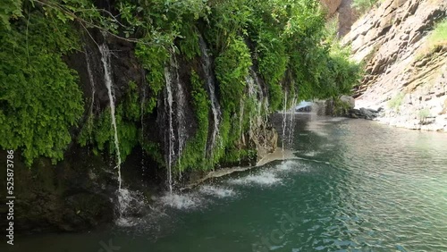 Kaval Waterfall Drone Video, Hakkari Turkey photo