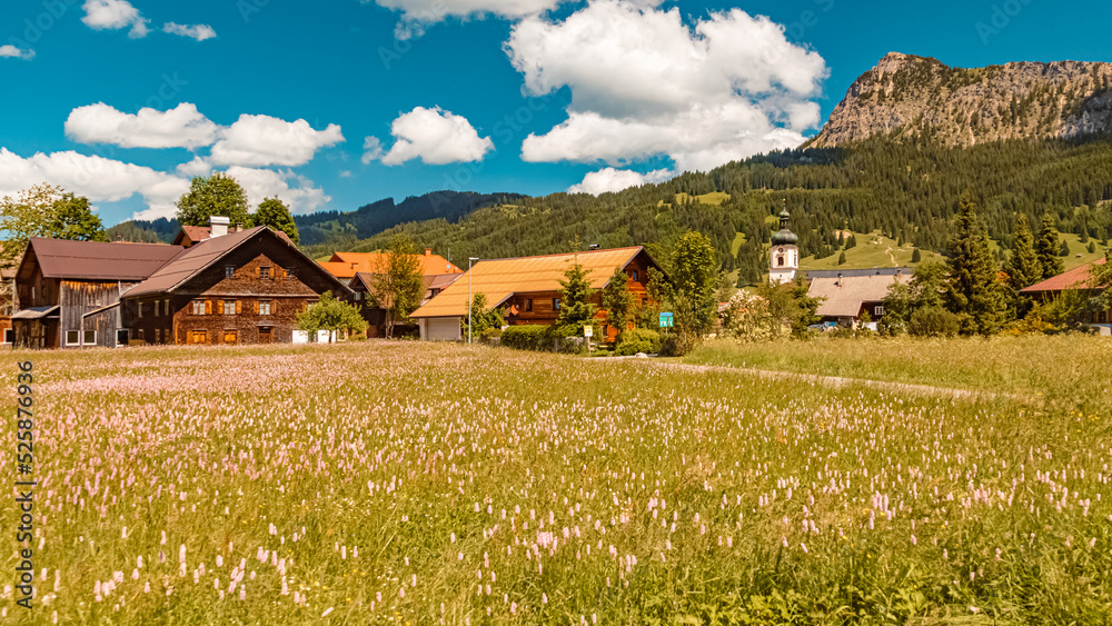Beautiful alpine summer view at the famous Tannheimer Tal valley, Tannheim, Tyrol, Austria Beautiful alpine summer view at the famous Tannheimer Tal valley, Tannheim, Tyrol, Austria