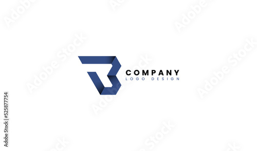 Geometric Letter RB or BR Logo Design. Usable for Business and Company Branding Logos. Flat Vector Logo Design Template Element. photo