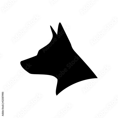 Dog head icon vector illustration