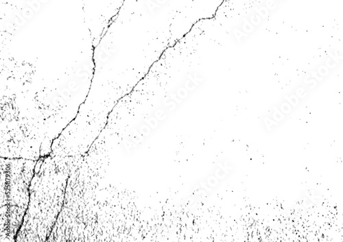 Distress grunge texture abstract background vector. Abandoned road, old dirty sidewalk. Aged cement, battered pavement. Black and white damaged footpath, crack concrete, bad condition rough wall art.