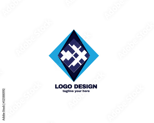 Abstract and simple design logo concept minimalist logo  with gradient colors. modern ideas logo for company and personal use vector file