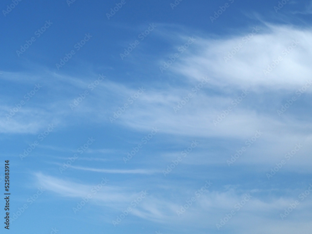 Fototapeta premium Cirrus clouds in the blue sky