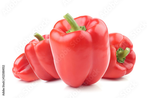 Bell pepper isolated on white background photo