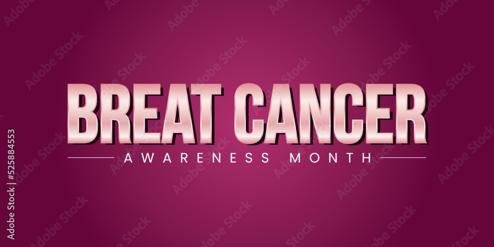 Breast cancer rose gold letters background Breast cancer rose gold letters background