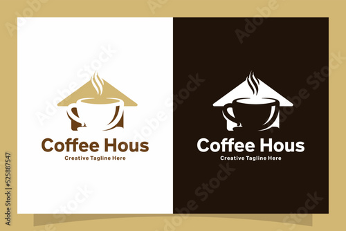 home or house coffee logo
