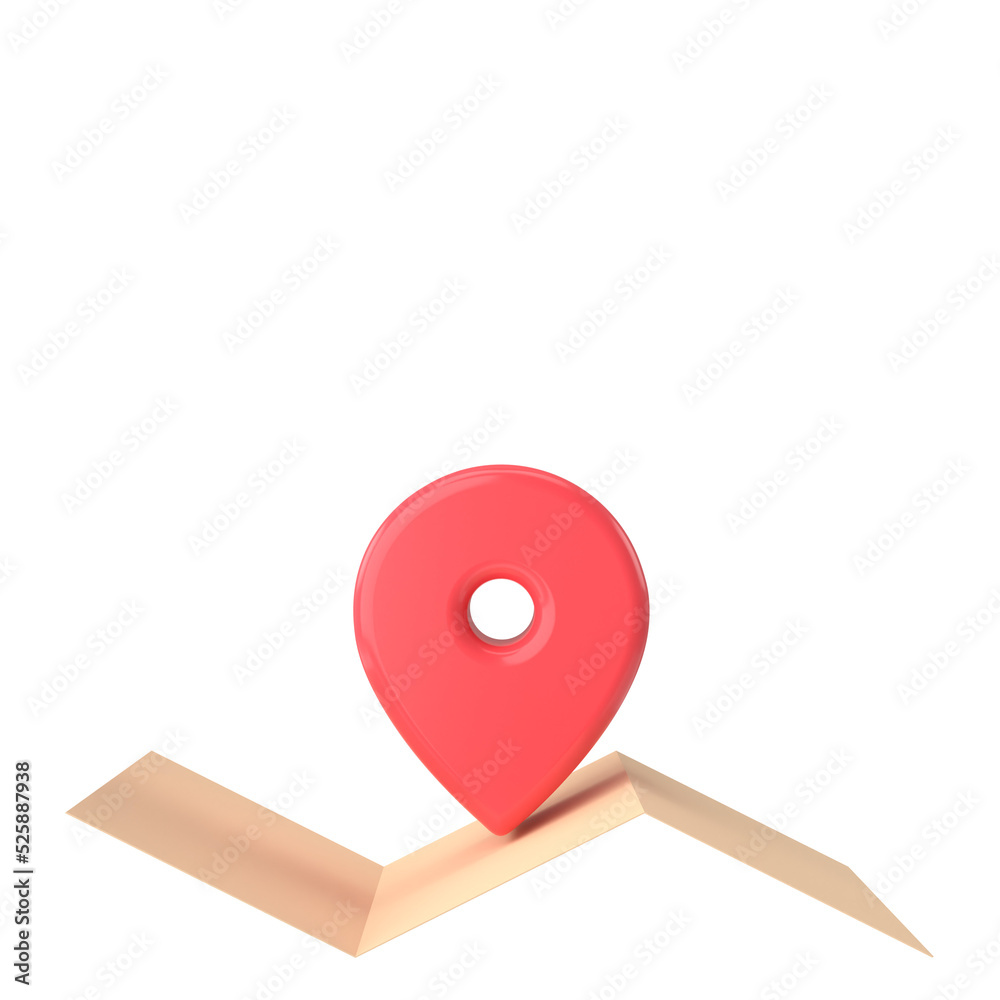 Map and location sign. Travel element. Map and location sign. Travel element.