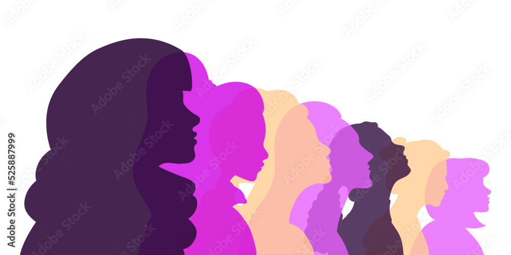 Multi-ethnic beauty. Women different nationalities and cultures. Different ethnicity women: African, Asian, Chinese, European, Latin American, Arab. Struggle for rights, independence, equality.