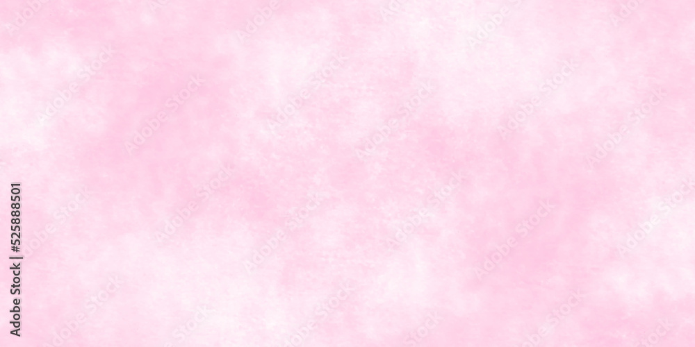 Beautiful and lovely light pink watercolor background with white stains, blurry and fluffy pink paper texture, pink grunge texture with grainy stains, soft pink background for design and wallpaper.