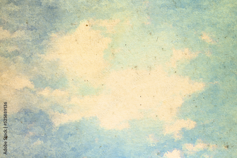 vintage watercolor clouds