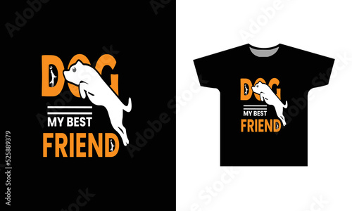 Dod My Best Friend T-Shirt Design photo