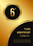 6Th Anniversary Celebration Template Design
