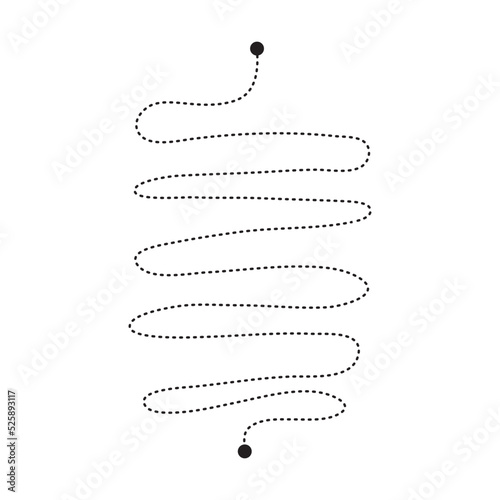 Prewriting tracing lines and curve shapes element for preschool, kindergarten and Montessori kids activities in vector illustration
