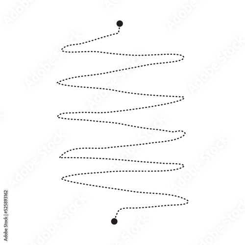 Prewriting tracing lines and curve shapes element for preschool, kindergarten and Montessori kids activities in vector illustration