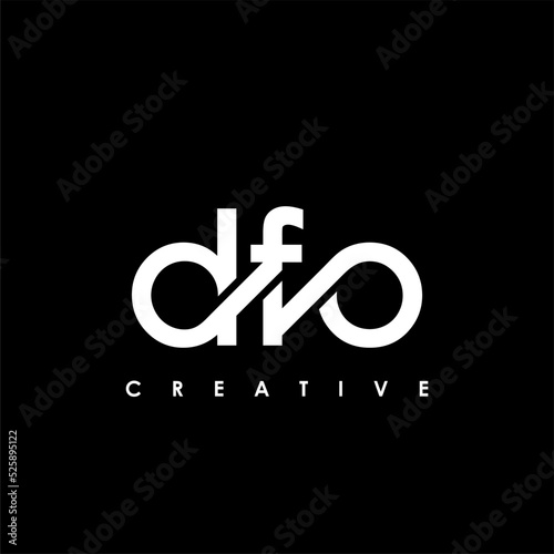 DFO Letter Initial Logo Design Template Vector Illustration photo