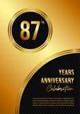 87Th Anniversary Celebration Template Design