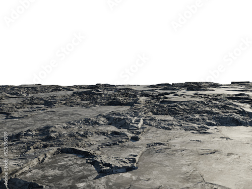 Rocky Foreground Floor with Perspective, Transparent Background PNG
 photo