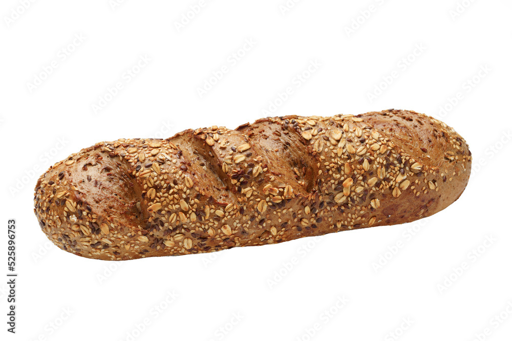Cereal bread isolated on white background, healthy food. layout made of bread on the white background. Flat lay. Food concept. Cereal bread isolated on white background, healthy food. layout made of bread on the white background. Flat lay. Food concept.