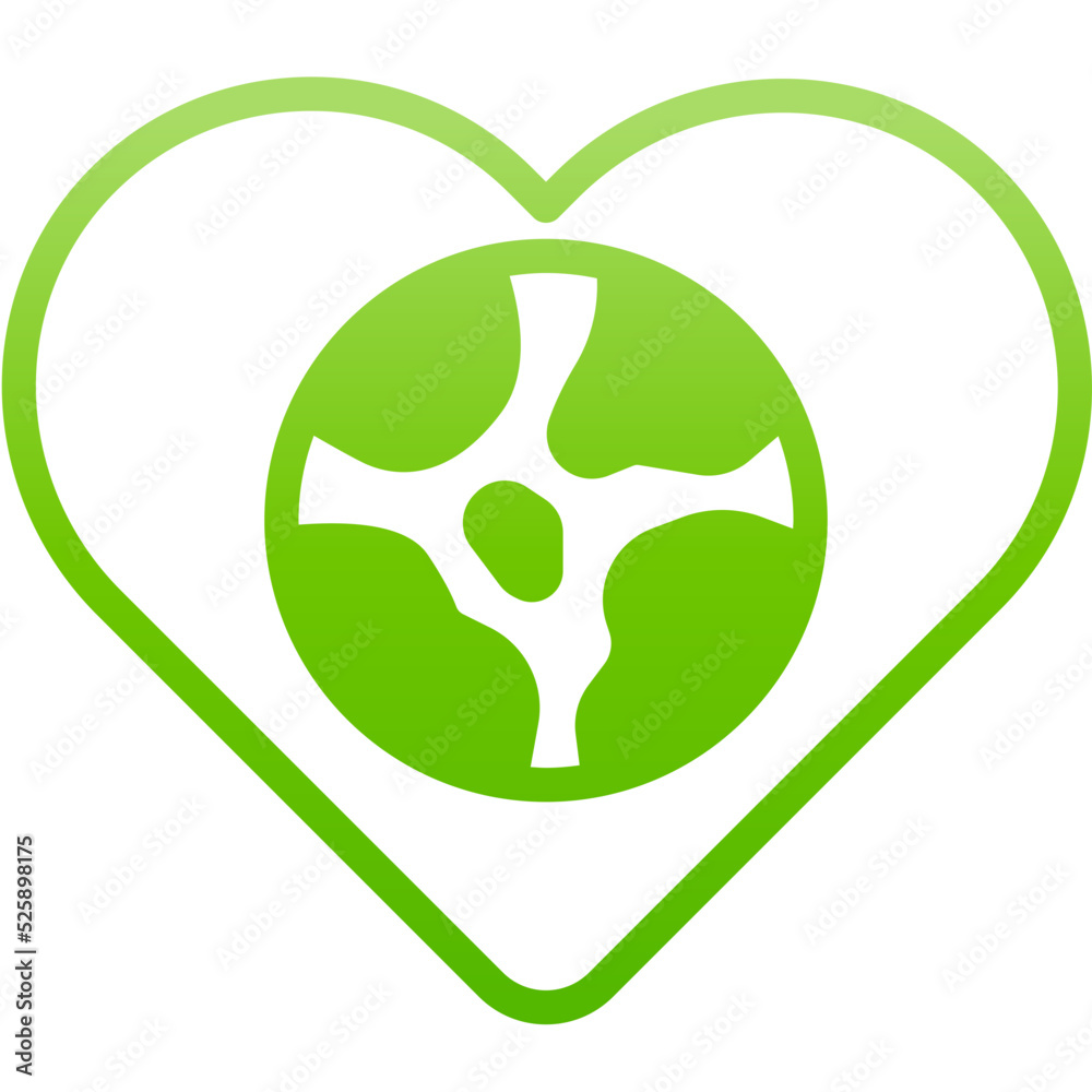 Fototapeta premium love gradient icon