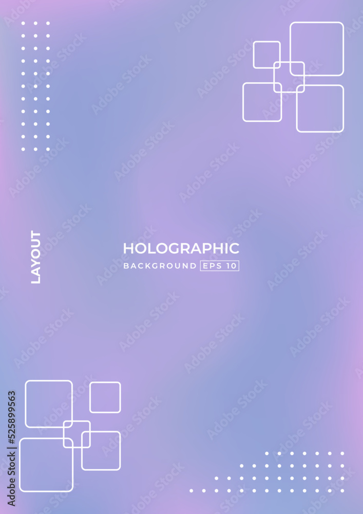 Fototapeta premium Abstract Blurred Holographic Background
