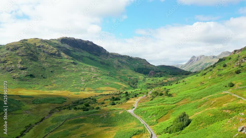 Amazing landscape of Lake District National Park from above - drone photography Amazing landscape of Lake District National Park from above - drone photography