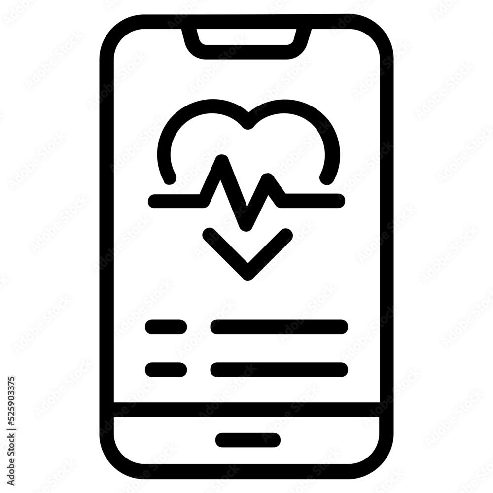 Check out linear icon of fitness app Check out linear icon of fitness app